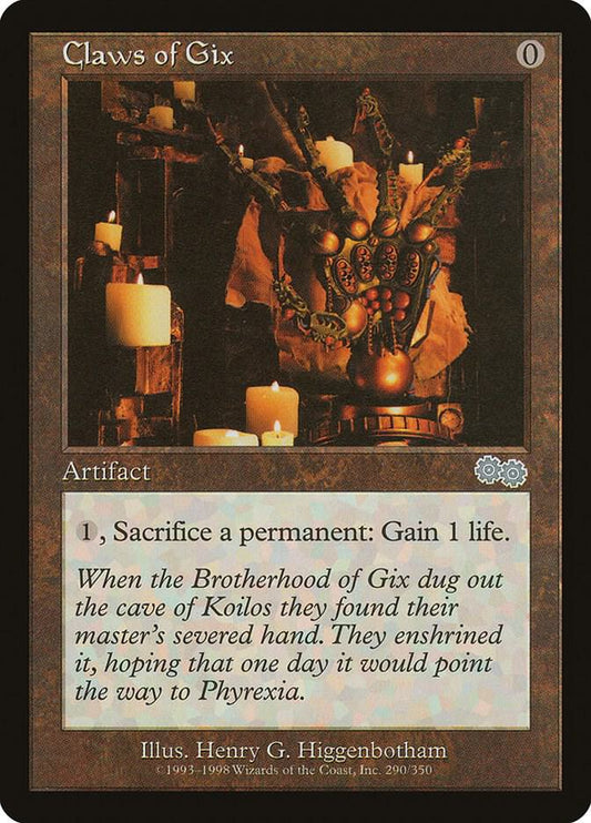 Claws of Gix [Urza's Saga] 290