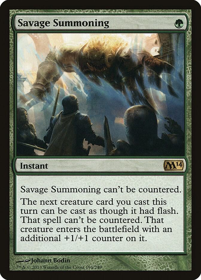 Savage Summoning [Magic 2014 (M14)] 194