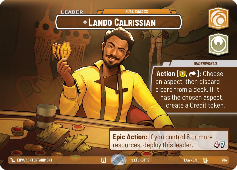 Lando Calrissian - Full Sabacc (Showcase) [A Lawless Time] 784
