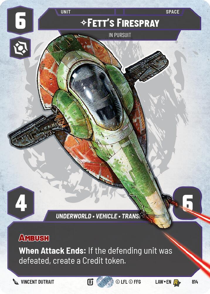 Fett's Firespray - In Pursuit (Prestige) [A Lawless Time] 814