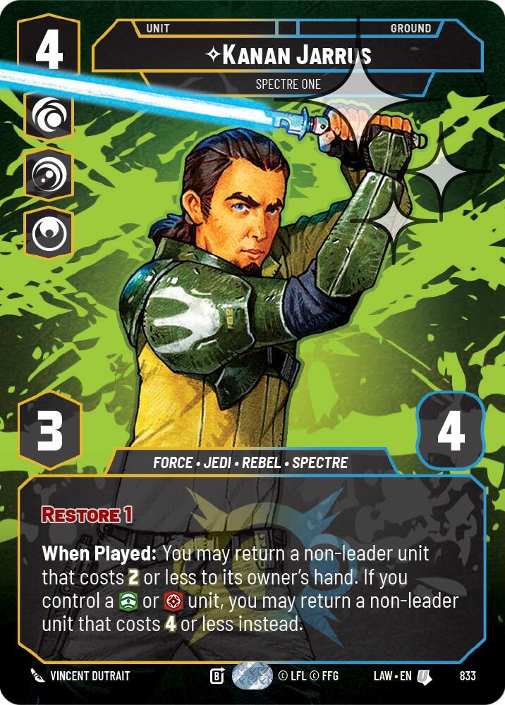 Kanan Jarrus - Spectre One (Prestige Foil) [A Lawless Time] 833