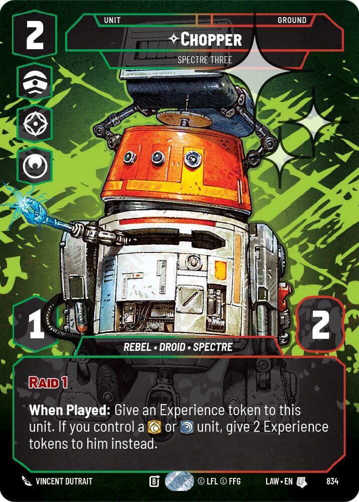 Chopper - Spectre Three (Prestige Foil) [A Lawless Time] 834