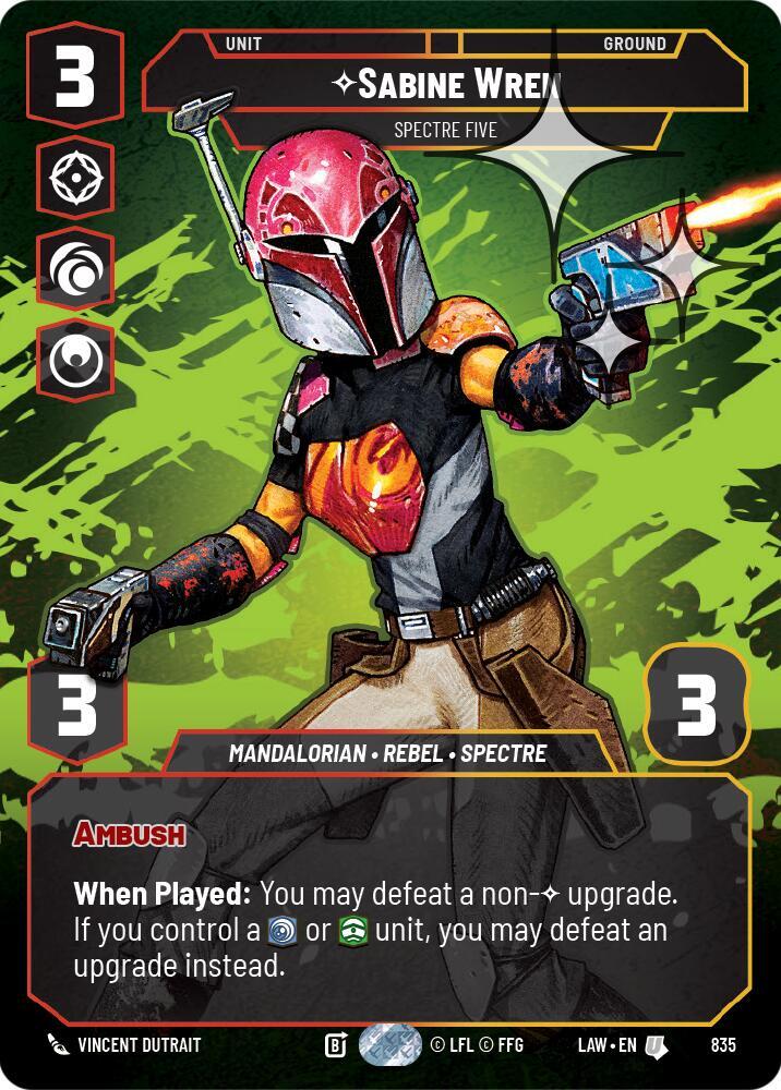 Sabine Wren - Spectre Five (Prestige Foil) [A Lawless Time] 835