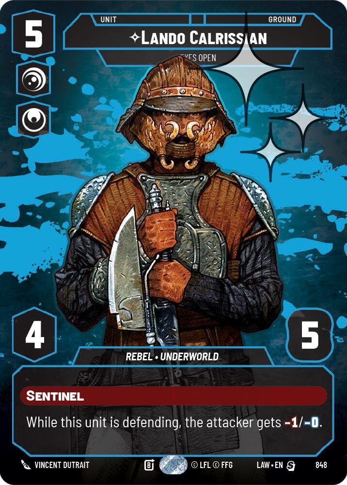 Lando Calrissian - Eyes Open (Prestige Foil) [A Lawless Time] 848