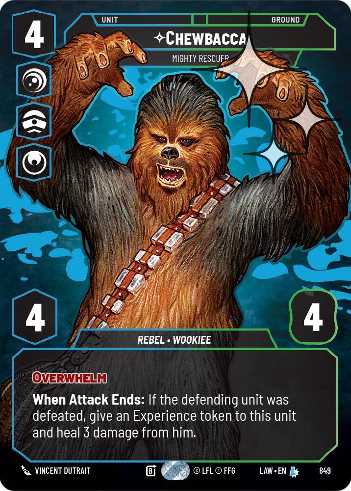 Chewbacca - Mighty Rescuer (Prestige Foil) [A Lawless Time] 849