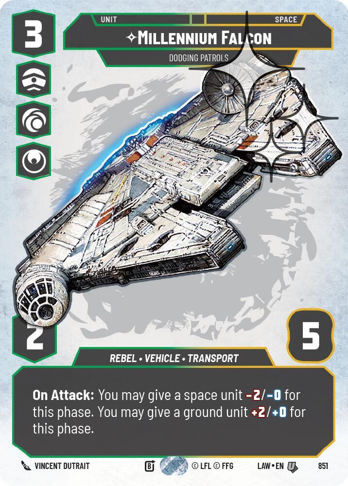 Millennium Falcon - Dodging Patrols (Prestige Foil) [A Lawless Time] 851