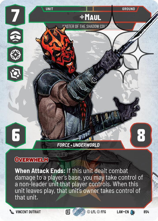 Maul - Master of the Shadow Collective (Prestige Foil) [A Lawless Time] 854