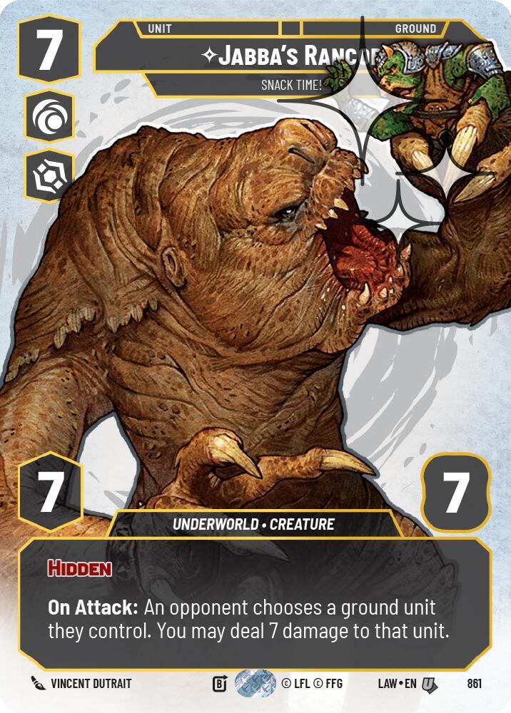 Jabba's Rancor - Snack Time! (Prestige Foil) [A Lawless Time] 861