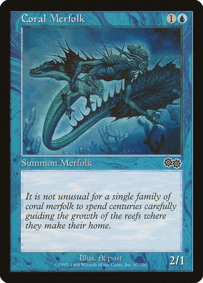 Coral Merfolk [Urza's Saga] 67