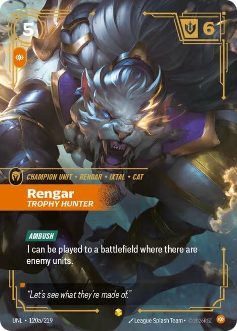 Rengar - Trophy Hunter (Alternate Art) [Unleashed] 120a/219