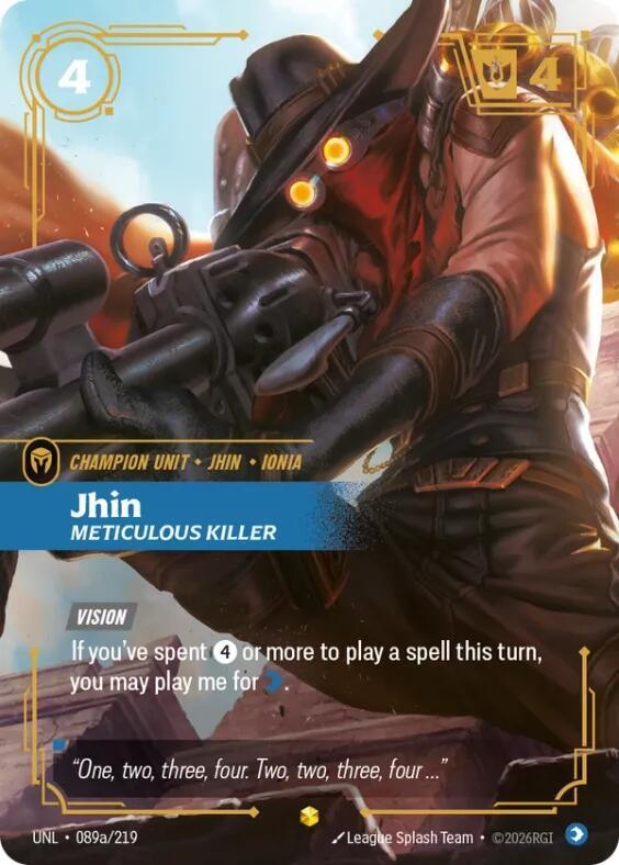 Jhin, Meticulous Killer (Alternate Art) [Unleashed] 089a/219