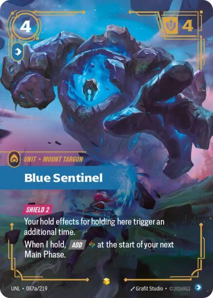 Blue Sentinel (Alternate Art) [Unleashed] 087a/219