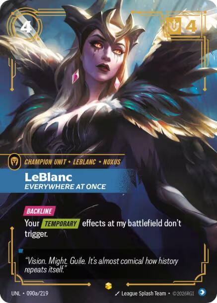 LeBlanc, Everywhere At Once (Alternate Art) [Unleashed] 090a/219