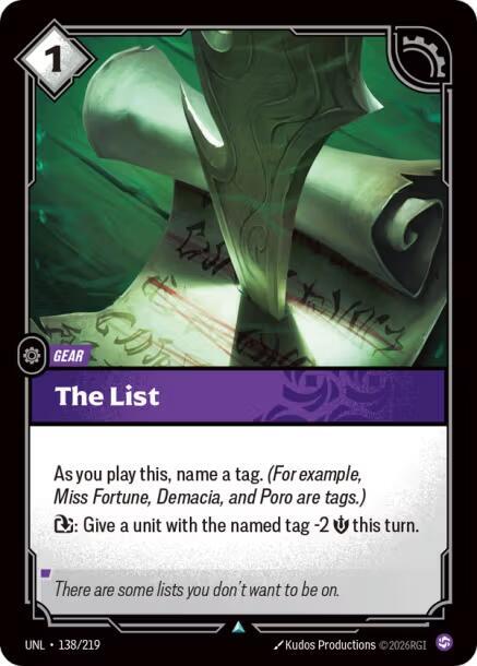 The List [Unleashed] 138/219