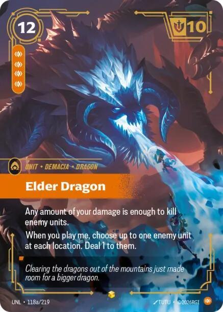 Elder Dragon (Alternate Art) [Unleashed] 118a/219