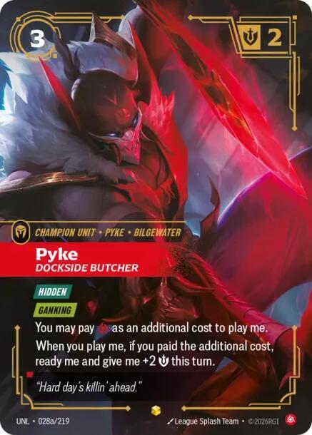 Pyke, Dockside Butcher (Alternate Art) [Unleashed] 028a/219