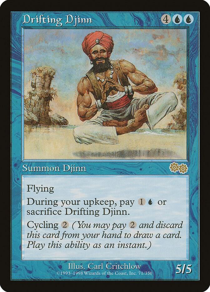 Drifting Djinn [Urza's Saga] 71