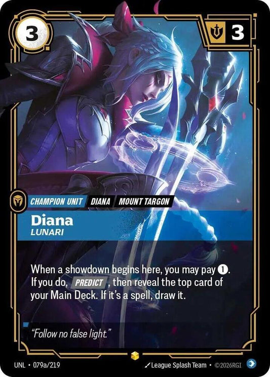 Diana, Lunari (Alternate Art) [Unleashed] 079a/219