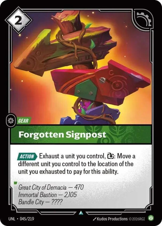 Forgotten Signpost [Unleashed] 045/219