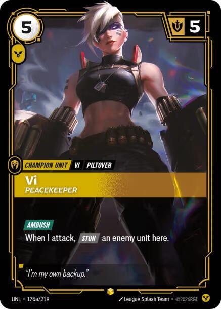Vi, Peacekeeper (Alternate Art) [Unleashed] 176a/219