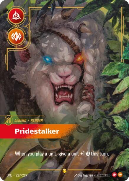 Rengar, Pridestalker (Overnumbered) [Unleashed] 227/219