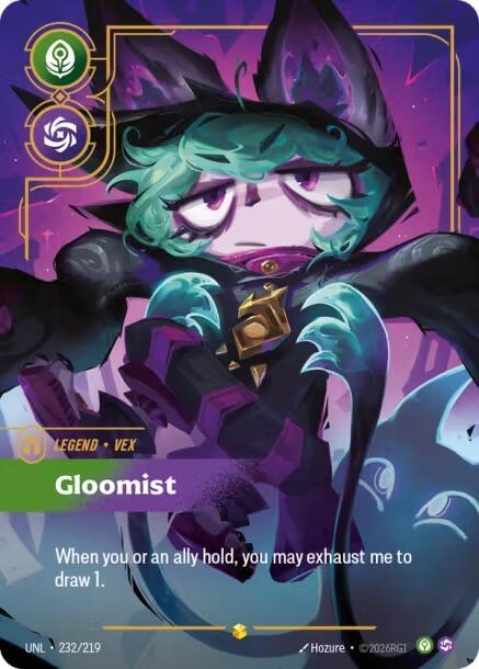 Vex, Gloomist (Overnumbered) [Unleashed] 232/219