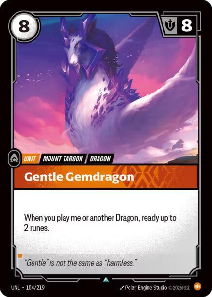 Gentle Gemdragon [Unleashed] 104/219
