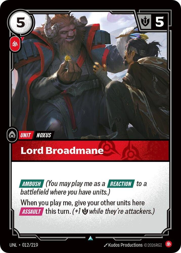 Lord Broadmane [Unleashed] 012/219