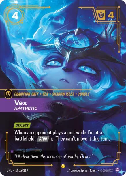 Vex - Apathetic (Alternate Art) [Unleashed] 150a/219
