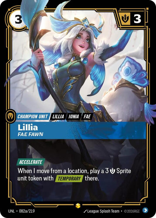 Lillia, Fae Fawn (Alternate Art) [Unleashed] 082a/219