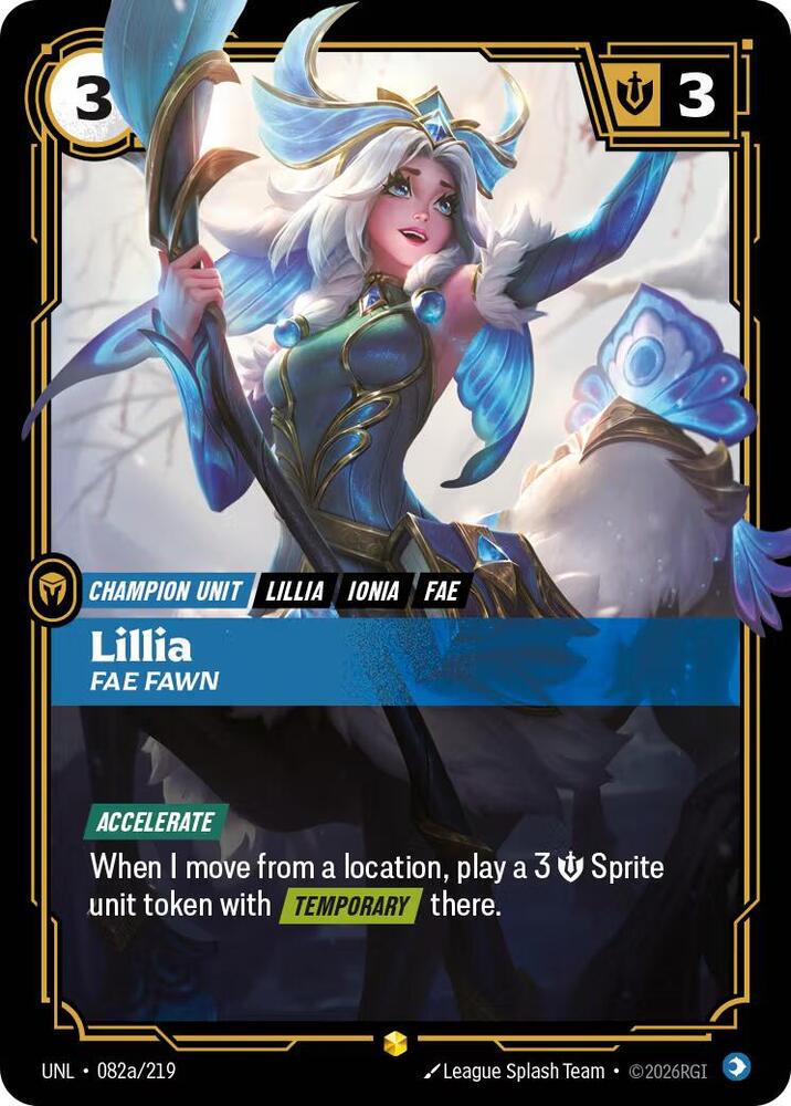 Lillia, Fae Fawn (Alternate Art) [Unleashed] 082a/219