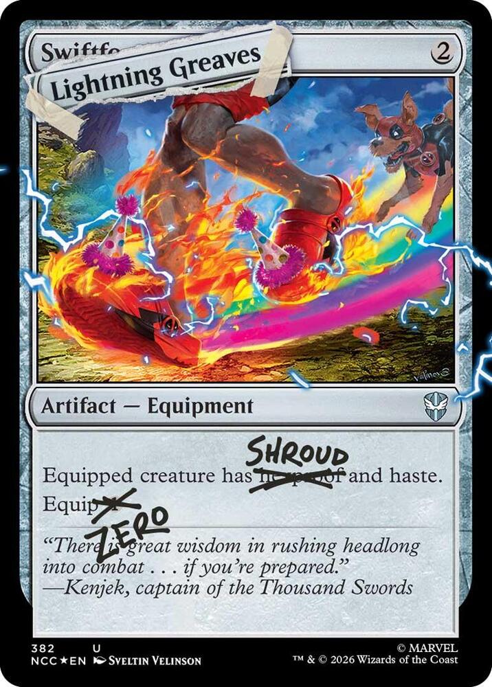 Lightning Greaves (382) (Pool Party Foil) [Secret Lair Drop Series] 382