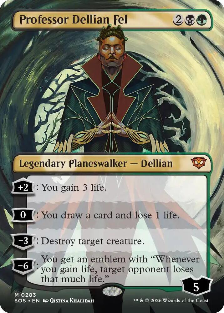 Professor Dellian Fel (Borderless) [Secrets of Strixhaven] 283