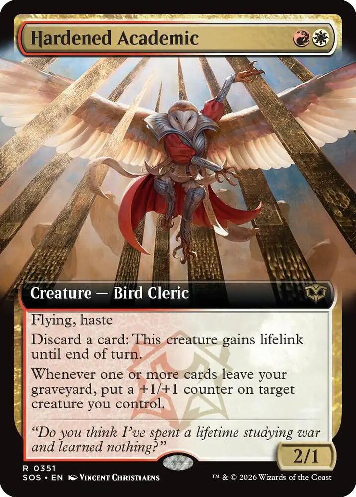 Hardened Academic (Extended Art) [Secrets of Strixhaven] 351