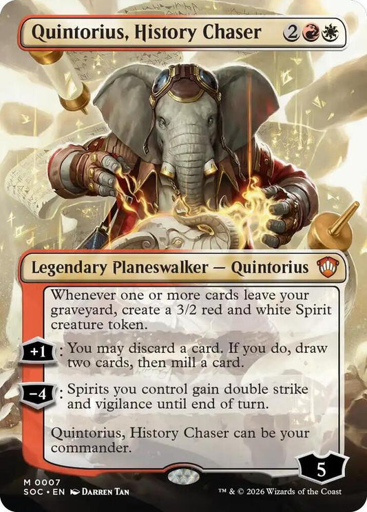 Quintorius, History Chaser (Borderless) [Commander: Secrets of Strixhaven] 7