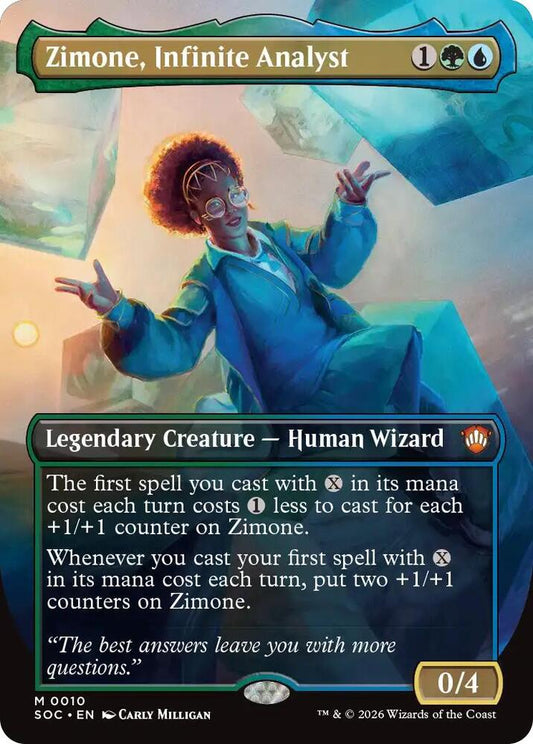 Zimone, Infinite Analyst (Borderless) [Commander: Secrets of Strixhaven] 10