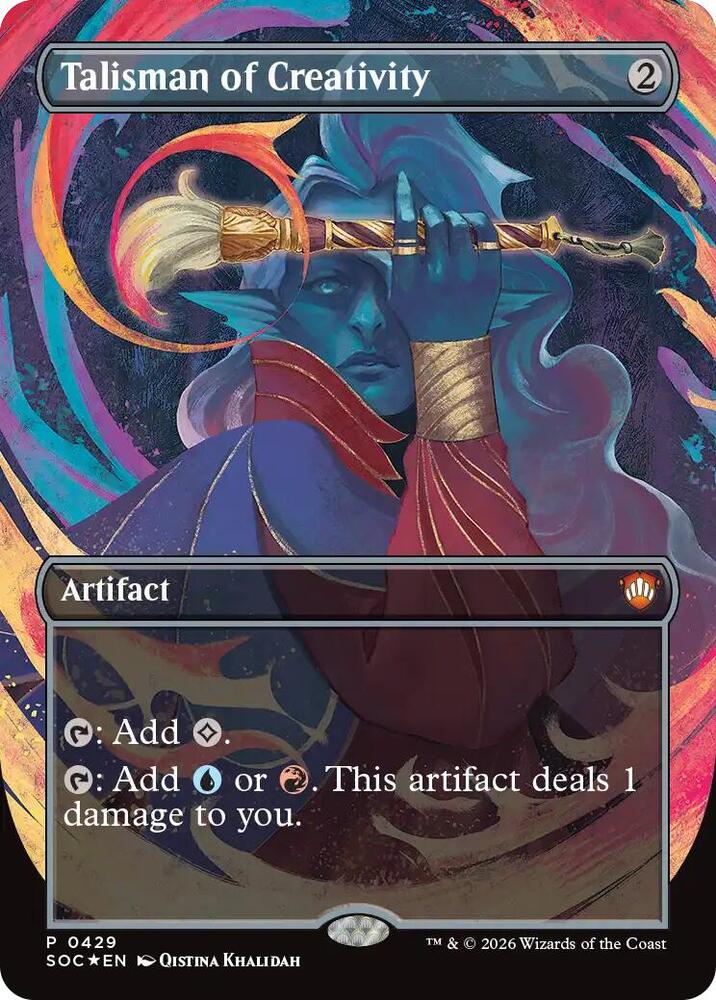 Talisman of Creativity (Borderless) [Commander: Secrets of Strixhaven] 429