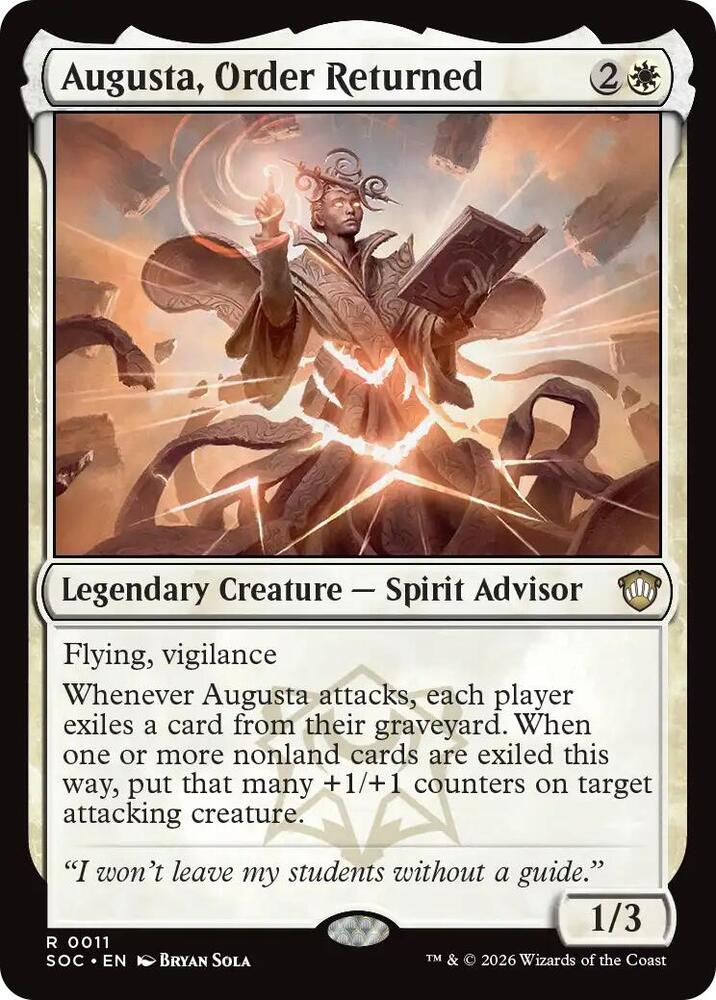 Augusta, Order Returned [Commander: Secrets of Strixhaven] 11