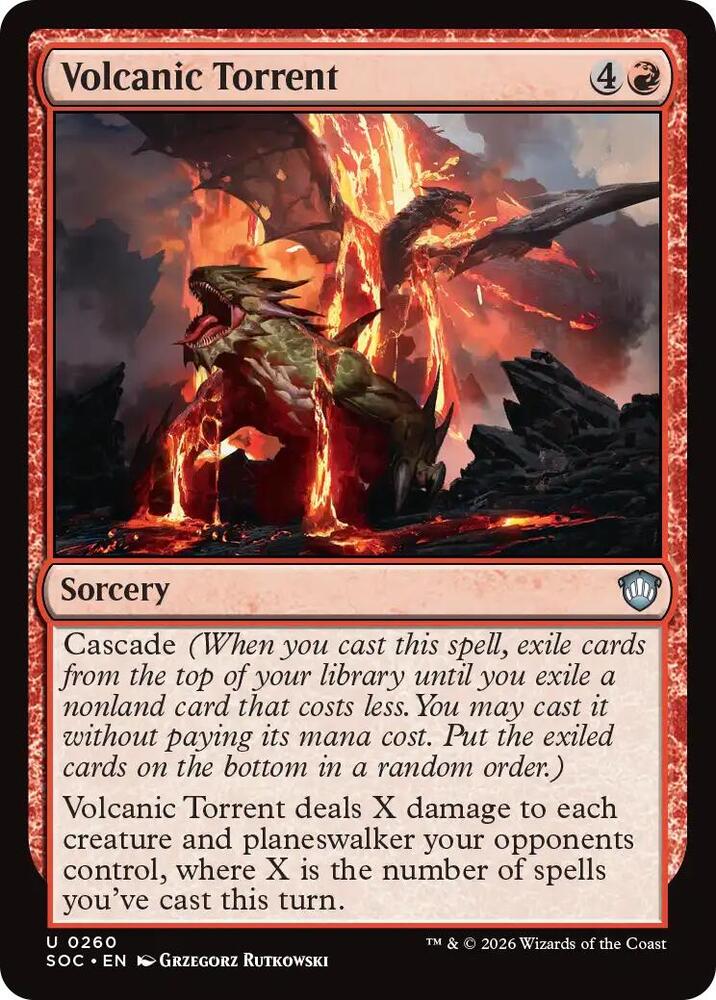 Volcanic Torrent [Commander: Secrets of Strixhaven] 260