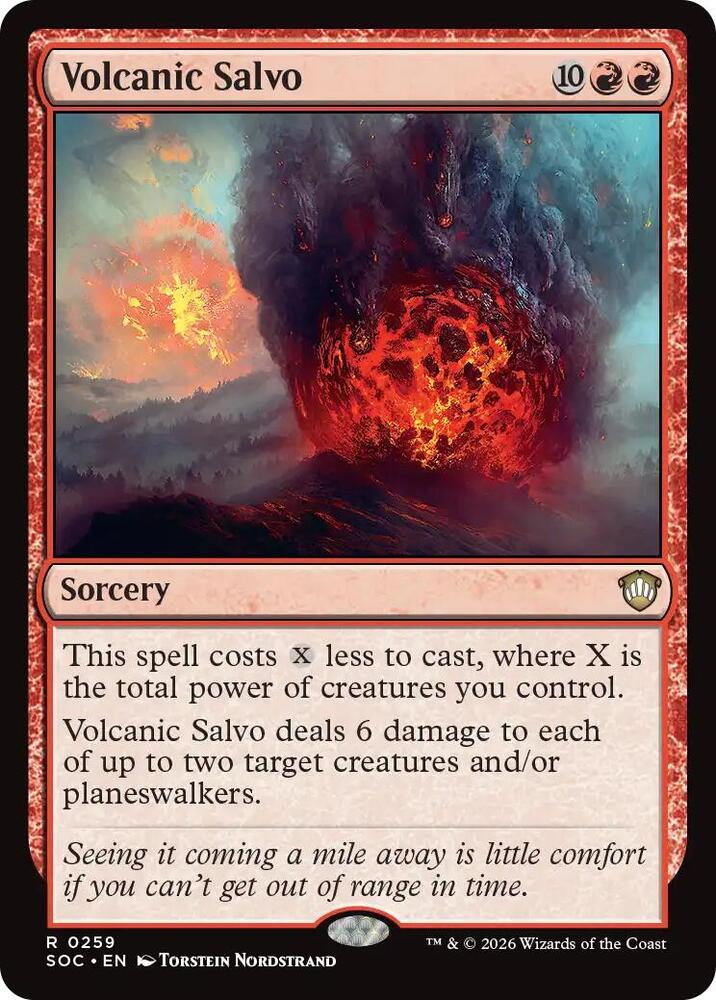 Volcanic Salvo [Commander: Secrets of Strixhaven] 259