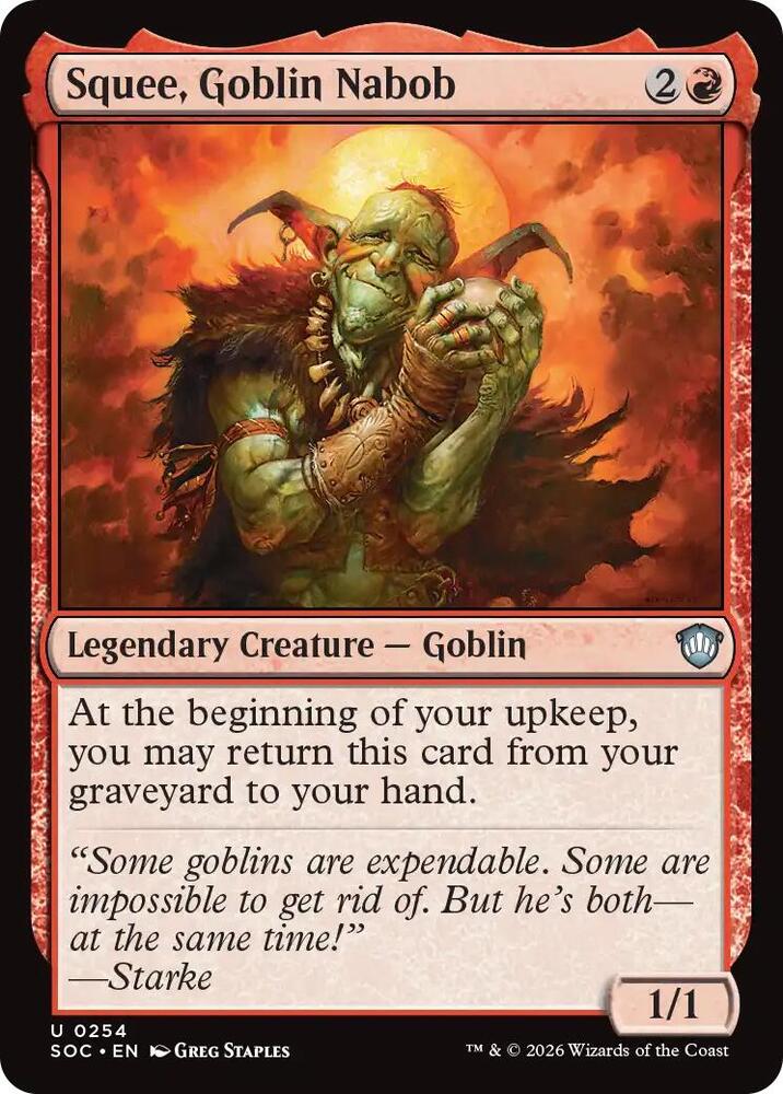 Squee, Goblin Nabob [Commander: Secrets of Strixhaven] 254