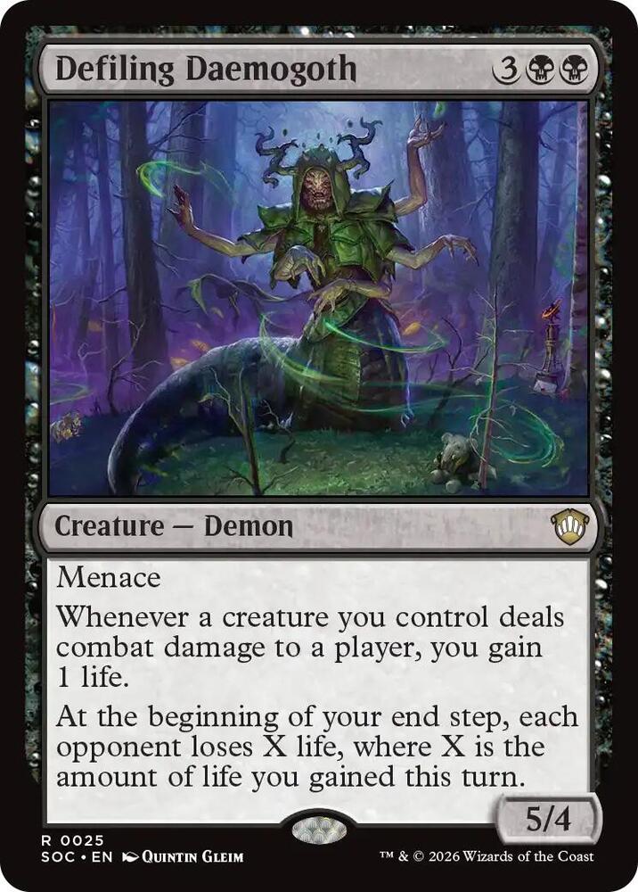 Defiling Daemogoth [Commander: Secrets of Strixhaven] 25