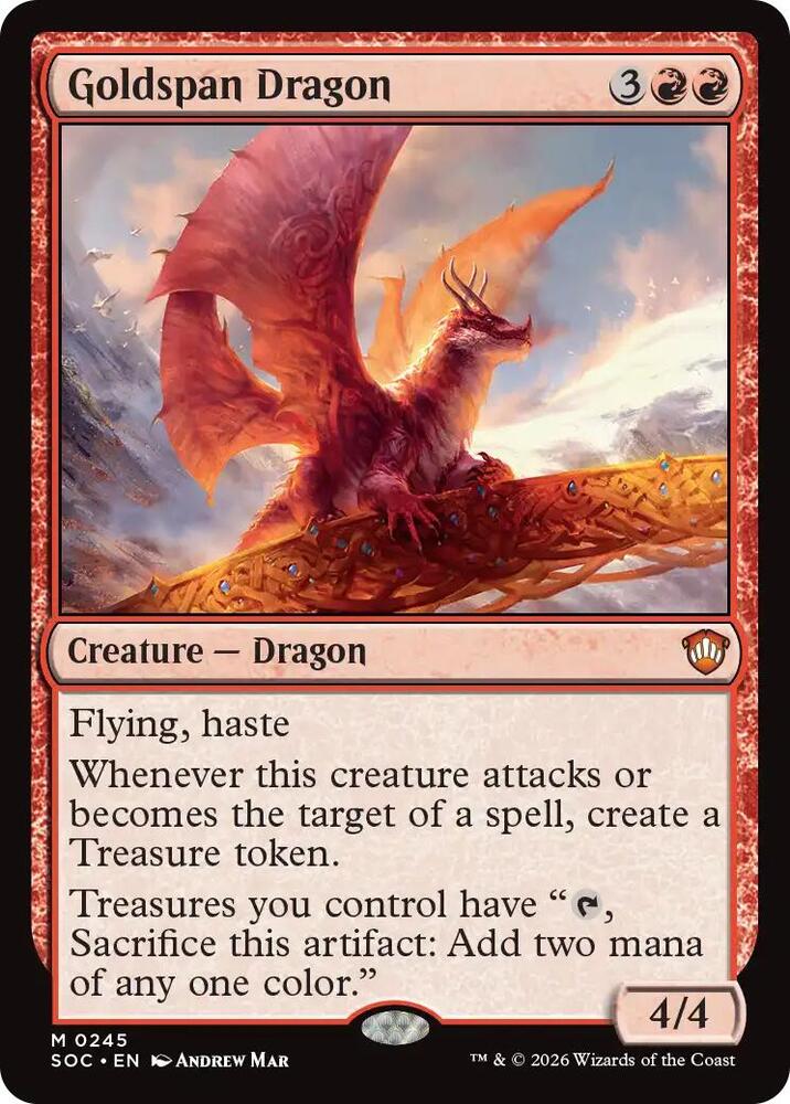 Goldspan Dragon [Commander: Secrets of Strixhaven] 245