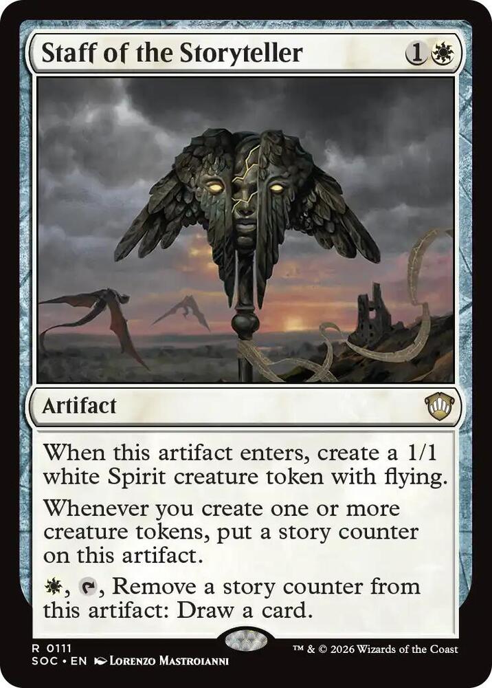 Staff of the Storyteller [Commander: Secrets of Strixhaven] 111
