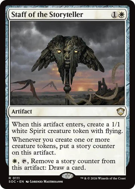 Staff of the Storyteller [Commander: Secrets of Strixhaven] 111