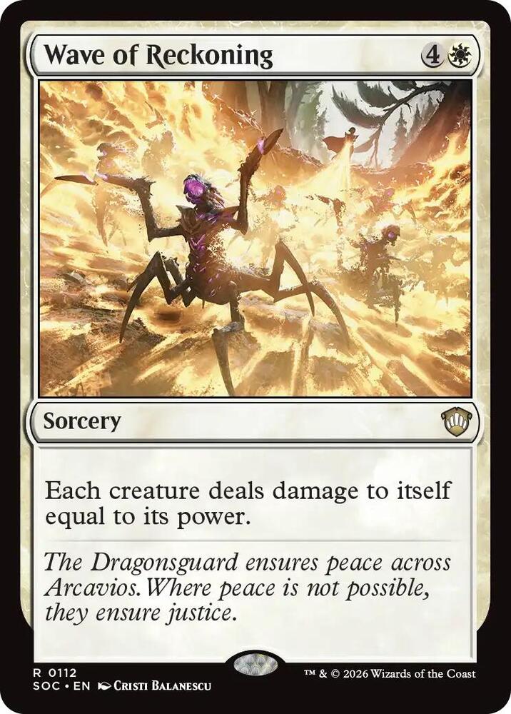 Wave of Reckoning [Commander: Secrets of Strixhaven] 112