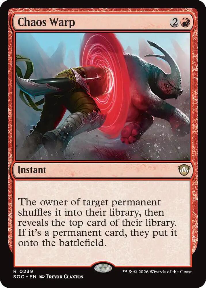 Chaos Warp [Commander: Secrets of Strixhaven] 239