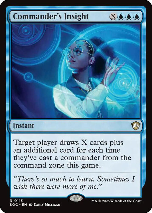 Commander's Insight [Commander: Secrets of Strixhaven] 113