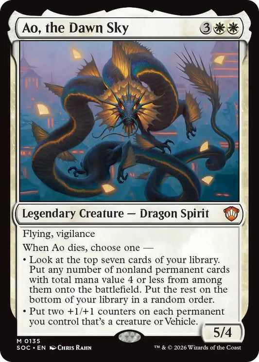 Ao, the Dawn Sky [Commander: Secrets of Strixhaven] 135