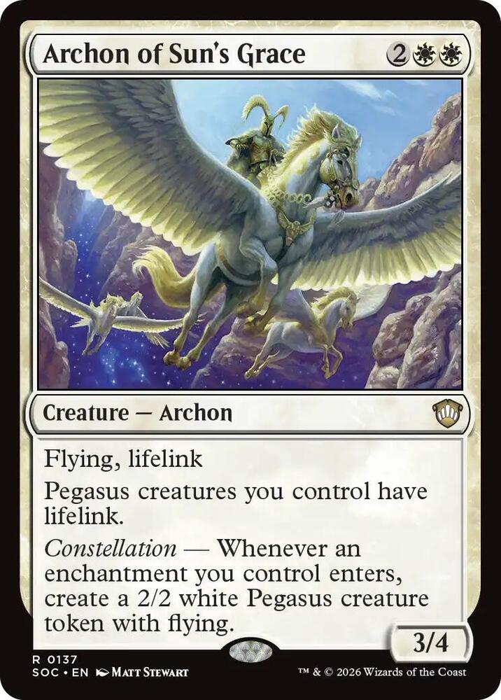 Archon of Sun's Grace [Commander: Secrets of Strixhaven] 137